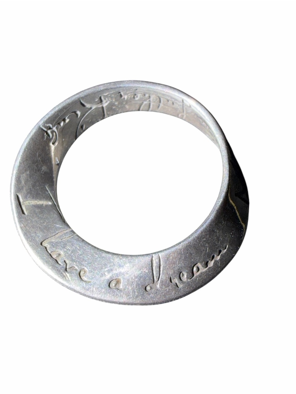 Sterling Silver Martin Luther King Inscribed Pendant